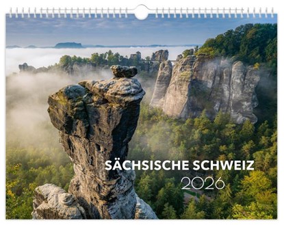 Kalender Sächsische Schweiz 2026, Peter Schubert - Paperback - 9783910680296