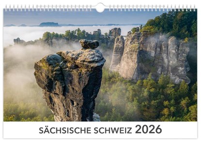Kalender Sächsische Schweiz 2026, Peter Schubert - Paperback - 9783910680388