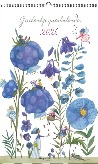 Geschenkpapierkalender Akelei 2026, Silke Leffler - Paperback - 9783911060219