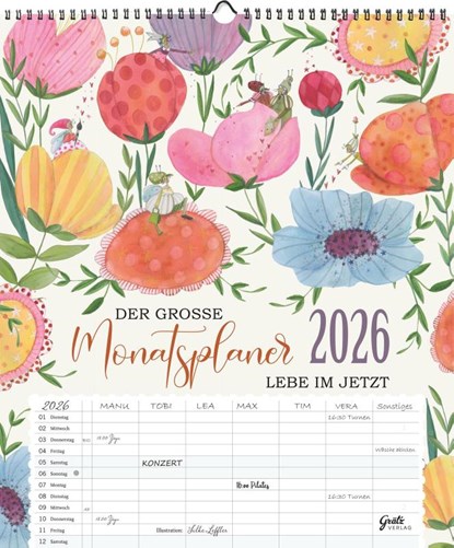 Großer Monatsplaner 2026, Silke Leffler - Paperback - 9783911060318