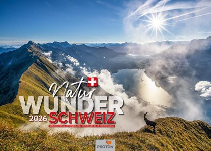 NATURWUNDER SCHWEIZ Kalender 2026, PHOTON® Verlag - Paperback - 9783911156172