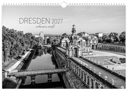 Kalender Dresden schwarz / weiß 2027, Peter Schubert - Paperback - 9783912303056