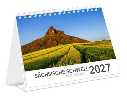 Kalender Sächsische Schweiz kompakt 2027, K4 Verlag ; Peter Schubert - Paperback - 9783912303353