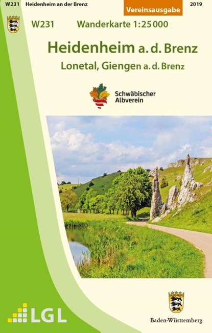 Heidenheim a.d.Brenz - Lonetal, Giengen a.d.Brenz Wanderkarte 1:25.000, niet bekend - Gebonden - 9783920801995