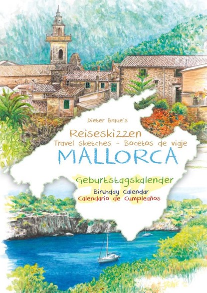 Geburtstagskalender Mallorca, Dieter Braue - Paperback - 9783925605291