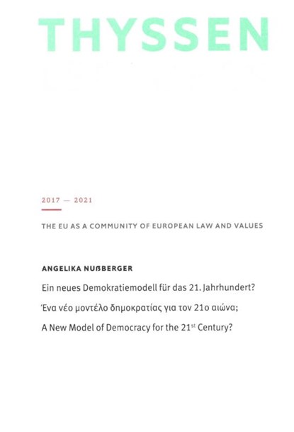 Ein neues Demokratiemodell für das 21. Jahrhundert?, Angelika Nußberger - Paperback - 9783926397584