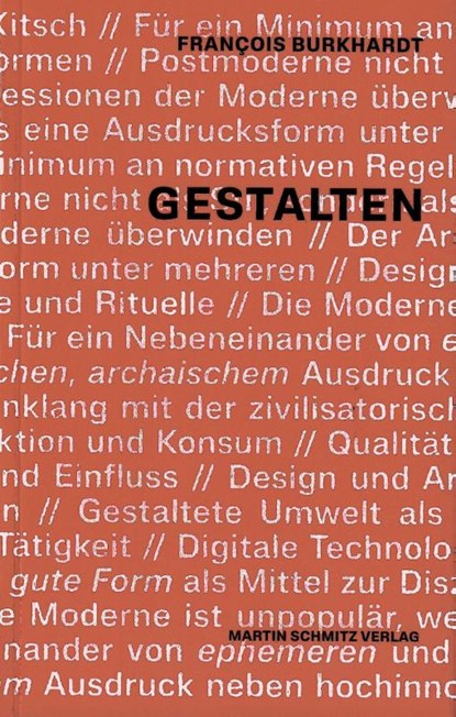 Gestalten, François Burkhardt - Paperback - 9783927795976
