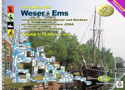 TourenAtlas TA2 Weser-Ems, Erhard Jübermann - Paperback - 9783929540772