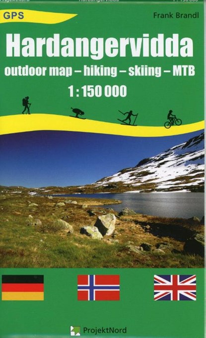 Hardangervidda 1 : 150 000, Frank Brandl - Gebonden - 9783931099251