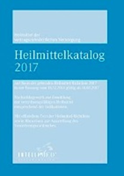 Heilmittelkatalog der vertragszahnärztlichen Versorgung 2017, niet bekend - Paperback - 9783935886178