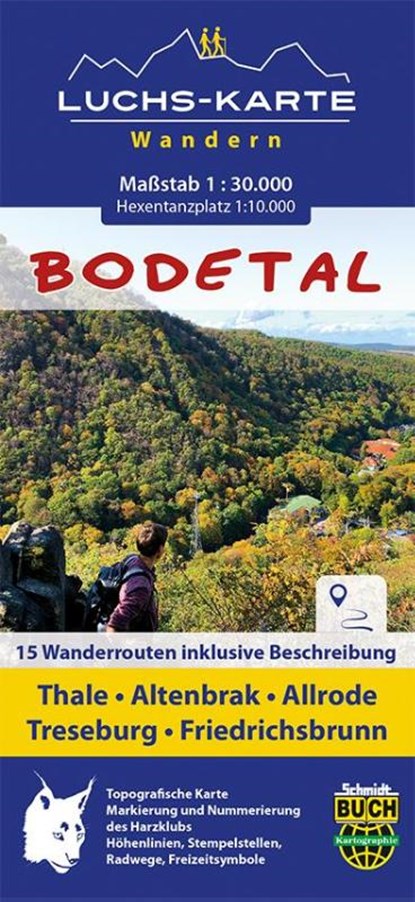 Luchskarte Bodetal, Thorsten Schmidt - Gebonden - 9783936185232