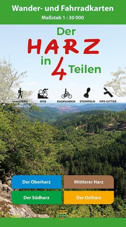 Der Harz in 4 Teilen, Harzklub e. V. - Paperback - 9783936185768
