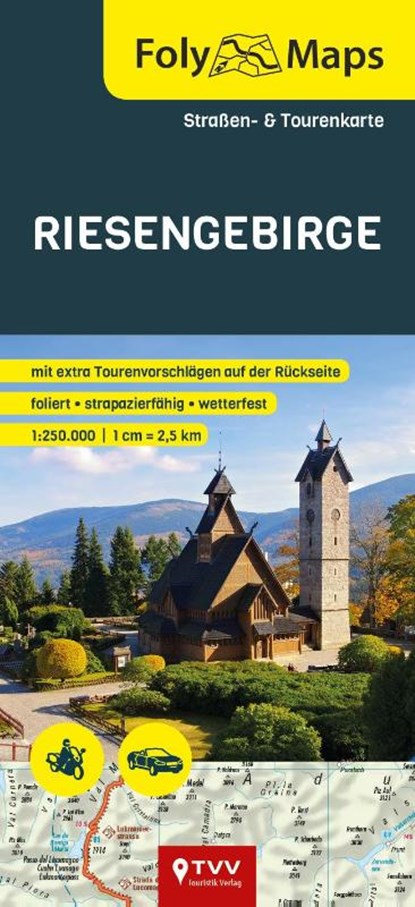 FolyMaps Riesengebirge 1:250 000, niet bekend - Gebonden - 9783937063690