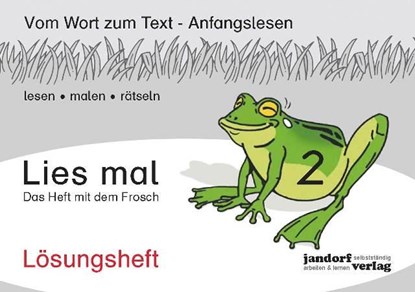 Lies mal 2 - Das Heft mit dem Frosch. Lösungsheft, Peter Wachendorf ;  Jan Debbrecht - Paperback - 9783939965831
