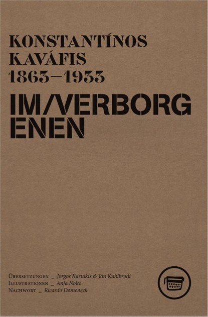IM VERBORGENEN, Konstantinos Kavafis - Paperback - 9783940249135