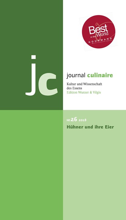 journal culinaire No. 26: Hühner und ihre Eier / Winner Gourmand World Awards 2017/18, Martin Wurzer-Berger - Paperback - 9783941121263