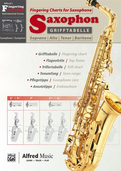 Grifftabelle Saxophon | Fingering Charts Saxophone, Tom Pold - Gebonden - 9783943638639