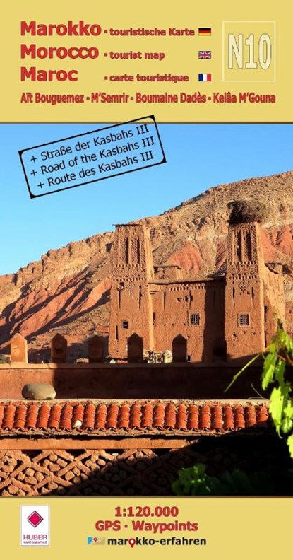 N10: Aït Bouguemez - M'Semrir - Boumalne Dadès - Kelâa M'Gouna + Straße der Kasbahs III + GPS-Waypoints, B. C. - Gebonden - 9783943752885
