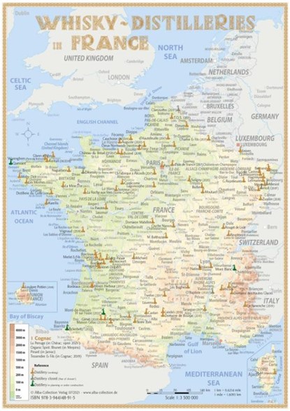 Whisky Distilleries France and BeNeLux - Tasting Map, Rüdiger Jörg Hirst - Gebonden - 9783944148915