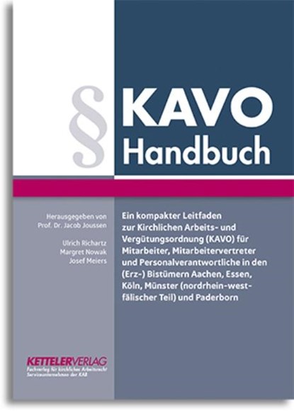 KAVO Handbuch, Ulrich Richartz ;  Margret Nowak ;  Josef Meiers - Paperback - 9783944427201