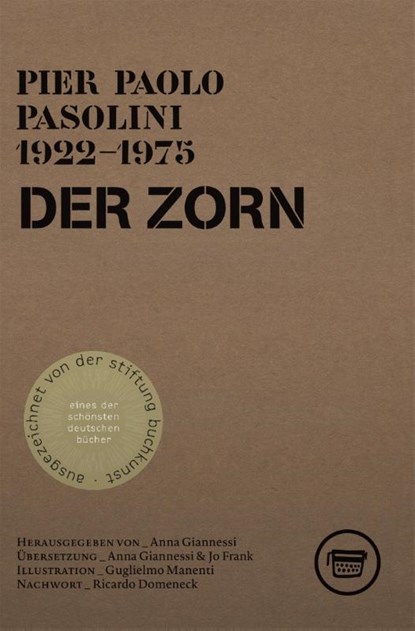 Der Zorn, Pier Paolo Pasolini - Paperback - 9783945832509