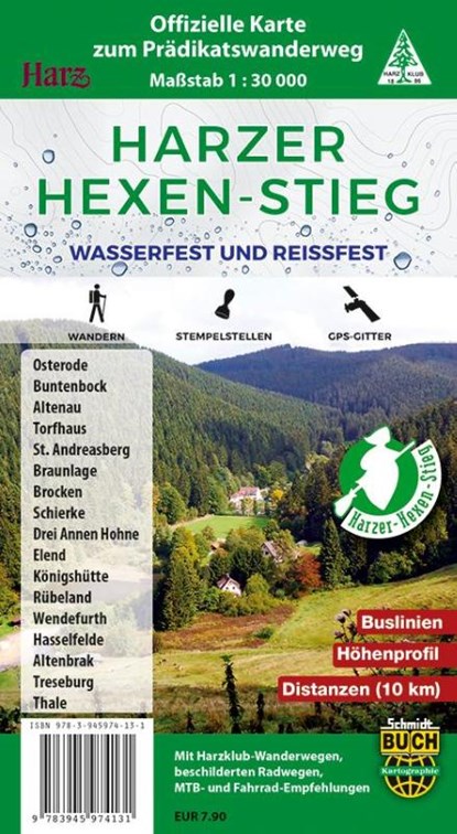 Harzer Hexen-Stieg, Harzer Tourismusverband ; Harzklub e. V. - Gebonden - 9783945974131
