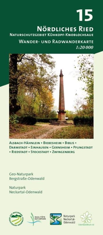 Nördliches Ried - Naturschutzgebiet Kühkopf-Knoblochsaue 1:20.000, niet bekend - Gebonden - 9783947593064
