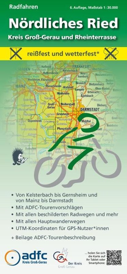 Radfahren - Nördliches Ried / Kreis Groß-Gerau und Rheinterrasse, Michael Messer - Gebonden - 9783947593217