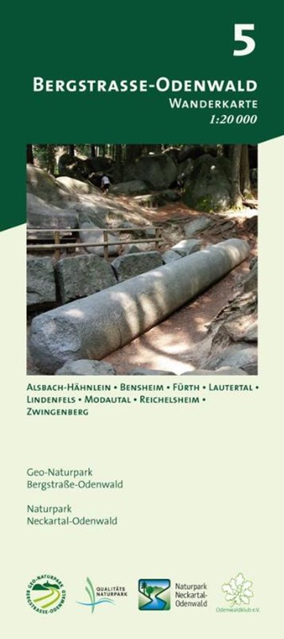 Blatt 5, Bergstraße-Odenwald, Geo-Naturpark Bergstraße-Odenwald ; Naturpark Neckartal-Odenwald - Gebonden - 9783947593224
