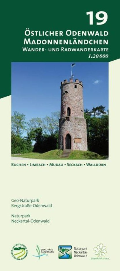 Östlicher Odenwald - Madonnenländchen 1 : 20.000, Geo-Naturpark Bergstraße-Odenwald ; Naturpark Neckartal-Odenwald - Gebonden - 9783947593286