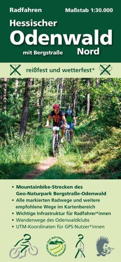 Radfahren, Hessischer Odenwald Nord mit Bergstraße 1:30000, Michael Messer - Gebonden - 9783947593323