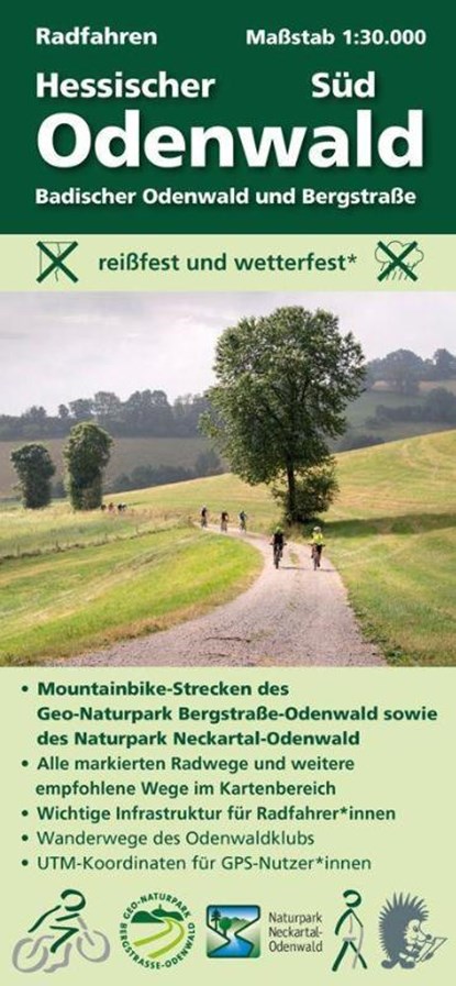 Radfahren, Hessischer Odenwald Süd / Badischer Odenwald und Bergstraße 1:30000, Michael Messer - Gebonden - 9783947593330