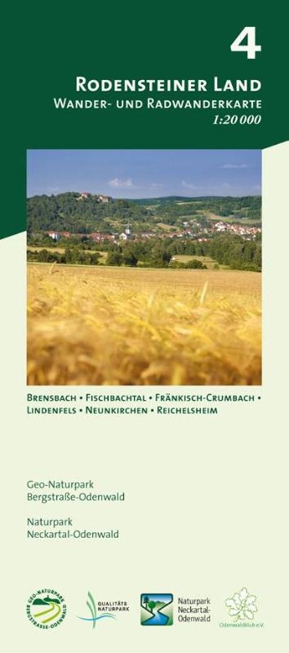 Blatt 4, Rodensteiner Land, Geo-Naturpark Bergstraße-Odenwald ; Naturpark Neckartal-Odenwald - Gebonden - 9783947593361
