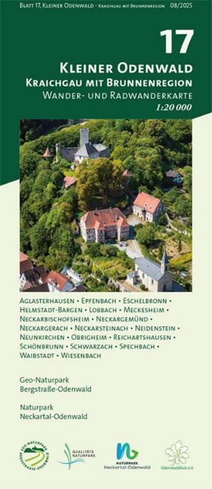 Blatt 17, Kleiner Odenwald - Kraichgau mit Brunnenregion, Geo-Naturpark Bergstraße-Odenwald ; Naturpark Neckartal-Odenwald - Gebonden - 9783947593385