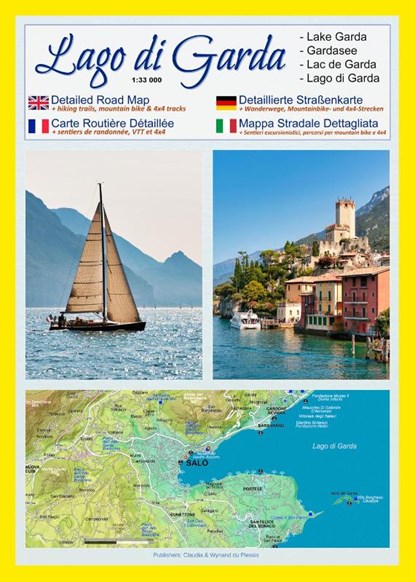 Gardasee - Lago di Garda (Maßstab 1:33.000), Claudia Du Plessis ; Wynand Du Plessis - Gebonden - 9783947895106