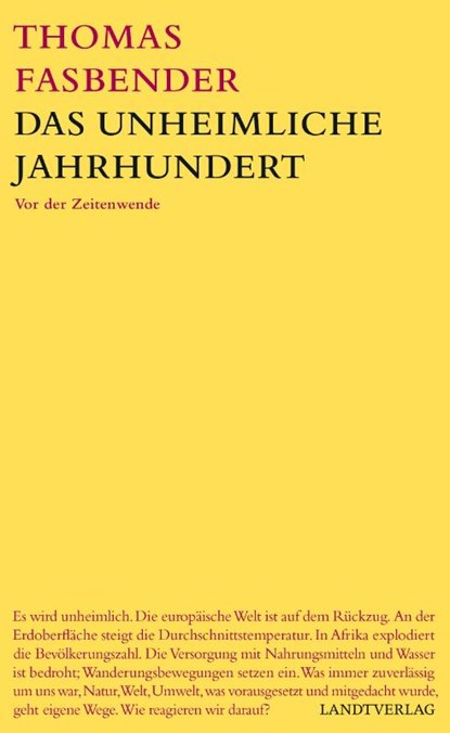 Das unheimliche Jahrhundert, Thomas Fasbender - Gebonden - 9783948075491