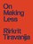 On Making Less, Rirkrit Tiravanija - Paperback - 9783948546243