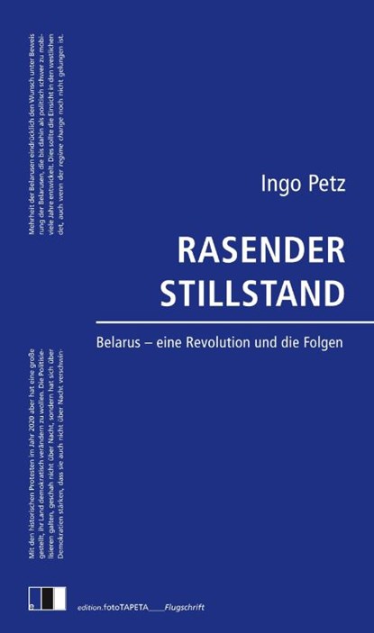 Rasender Stillstand, Ingo Petz - Paperback - 9783949262470