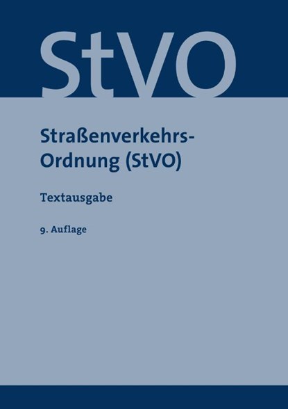 Straßenverkehrsordnung, niet bekend - Paperback - 9783949409530
