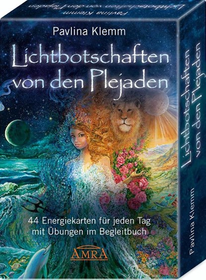 Lichtbotschaften von den Plejaden - das Kartenset: 44 Energiekarten für jeden Tag mit Übungen im Begleitbuch, Pavlina Klemm - Paperback - 9783954475704