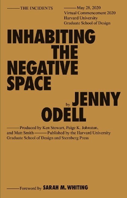 Inhabiting the Negative Space, Jenny Odell - Paperback - 9783956795817