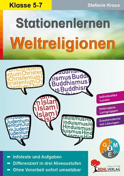 Kohls Stationenlernen Weltreligionen, Stefanie Kraus - Gebonden - 9783956865060