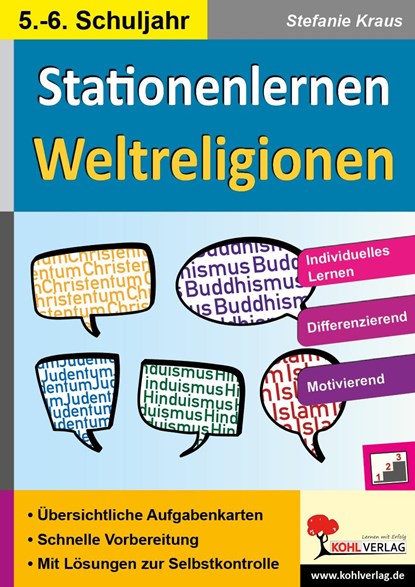 Kohls Stationenlernen Weltreligionen, Stefanie Kraus - Gebonden - 9783956865060