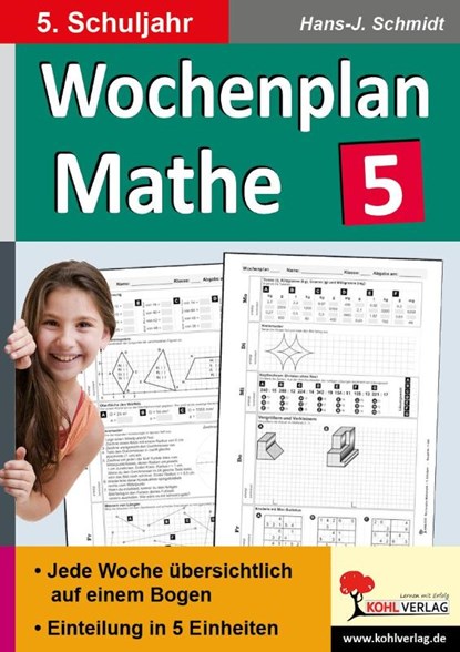 Wochenplan Mathe / Klasse 5, Hans-J. Schmidt - Paperback - 9783956865725