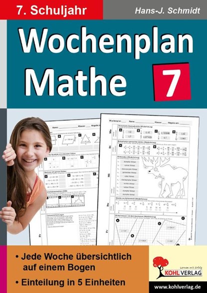Wochenplan Mathe / Klasse 7, Hans-J. Schmidt - Paperback - 9783956865749