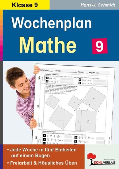 Wochenplan Mathe / Klasse 9, Hans-J. Schmidt - Paperback - 9783956868368