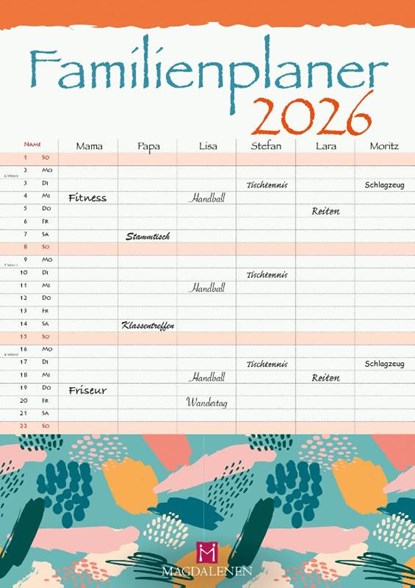 Familienplaner 2026, niet bekend - Paperback - 9783957482662