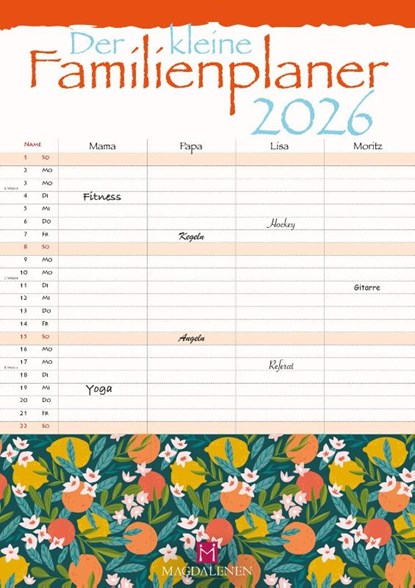 Der kleine Familienplaner 2026, niet bekend - Paperback - 9783957482679