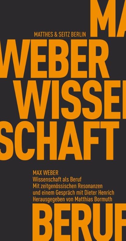 Wissenschaft als Beruf, Max Weber - Paperback - 9783957575180