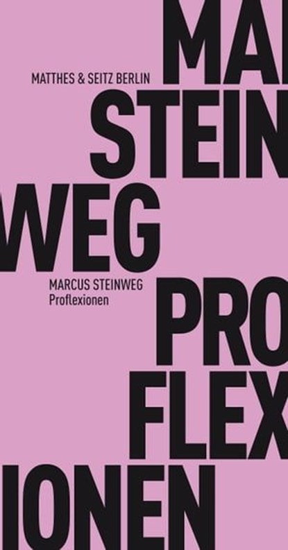 Proflexionen, Marcus Steinweg - Ebook - 9783957576620